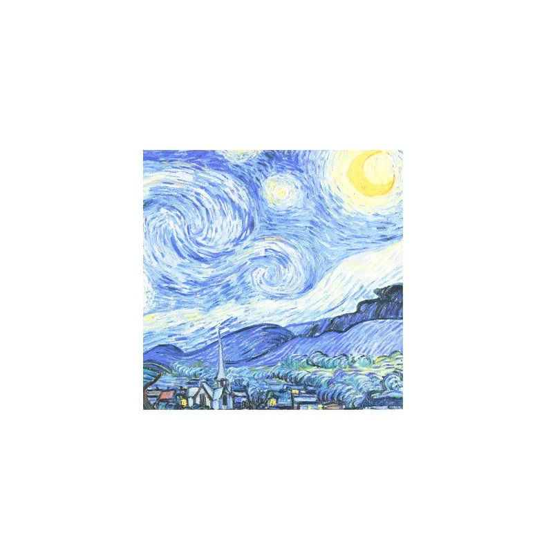 Painting Memo Pad Monet Van Gogh No-sticky Note Decal Scrapbooking DIY Notepad Diary Stationery School Supplies - Image 5