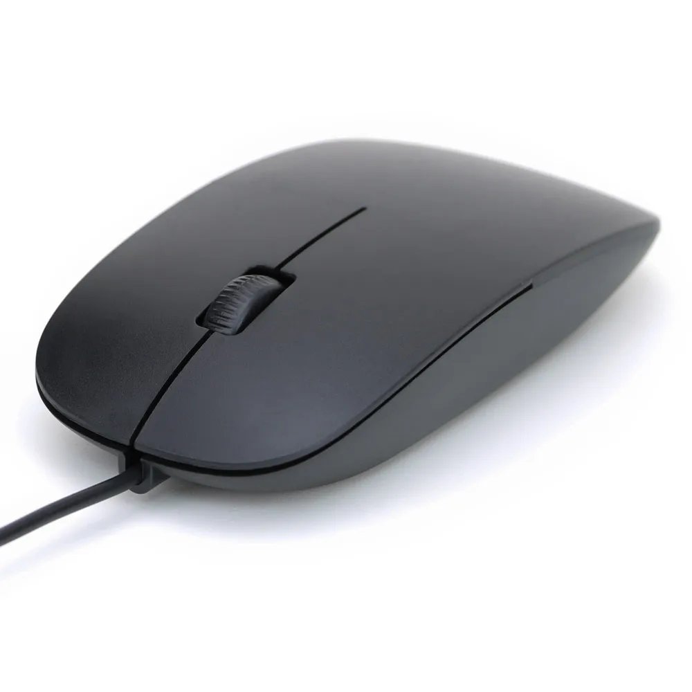 USB Wired Mouse Ultra thin 3 Buttons 1200DPI Optical 3D Roller Computer Mouse USB Gaming Mouse For PC Computer Gaming - Image 3