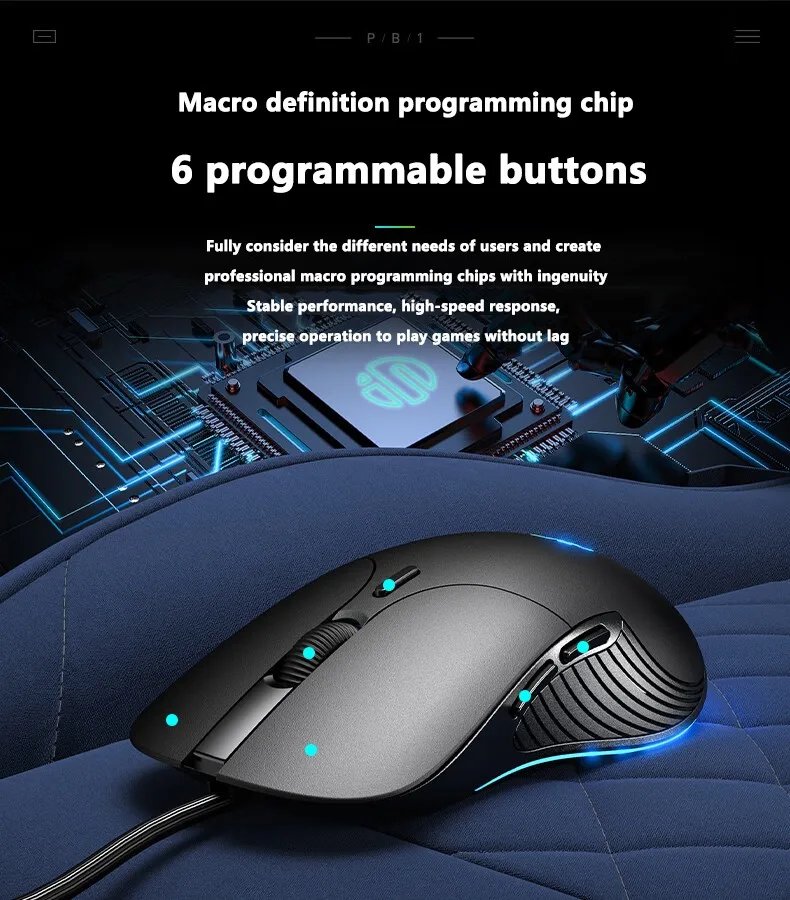 INPHIC B2 USB Wired Mouse Silent Office Gaming Mouse for PC and Laptops INPHIC B2 USB Wired Mouse Silent Office Gaming Mouse for PC and Laptops