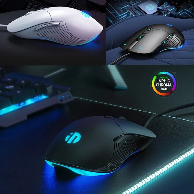 INPHIC B2 USB Wired Mouse Silent Office Gaming Mouse for PC and Laptops - Image 5