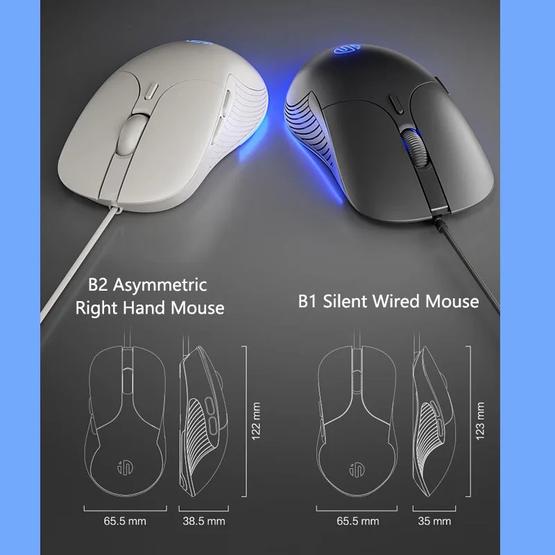 INPHIC B2 USB Wired Mouse Silent Office Gaming Mouse for PC and Laptops - Image 6