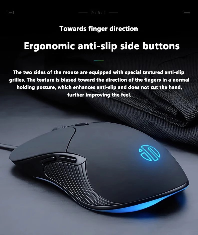 INPHIC B2 USB Wired Mouse Silent Office Gaming Mouse for PC and Laptops INPHIC B2 USB Wired Mouse Silent Office Gaming Mouse for PC and Laptops