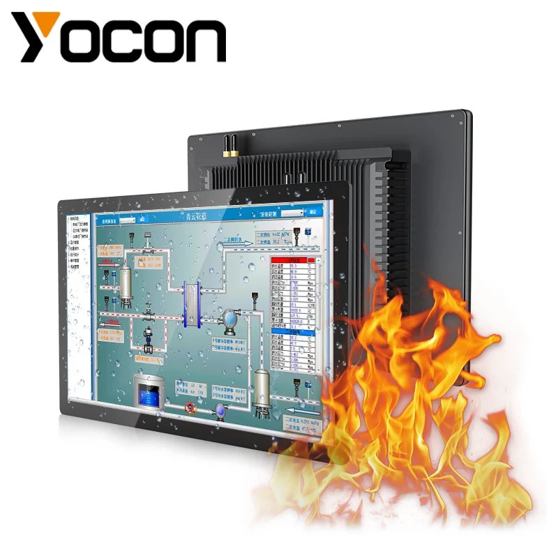 15.6 Inch All in One Capacitive Touch Screen PC Industrial Panel Computer - Image 4