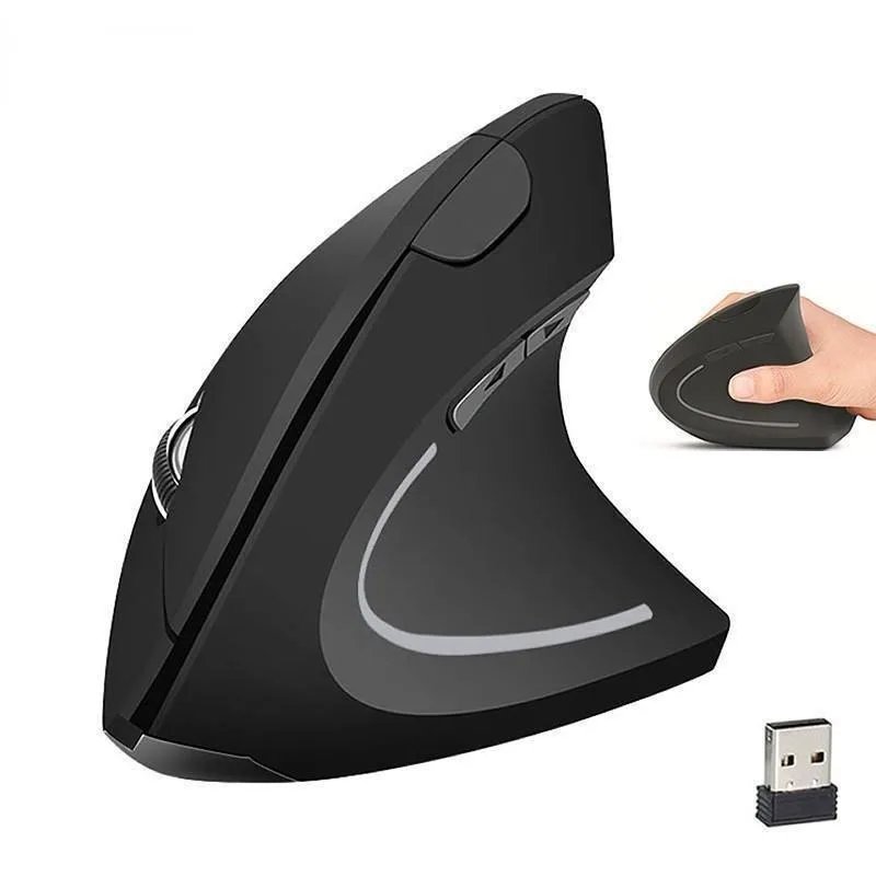 Wireless Mouse Vertical Gaming Mouse USB Computer Mice Ergonomic Desktop Upright Mouse 1600 DPI for PC Laptop Office Home Wireless Mouse Vertical Gaming Mouse USB Computer Mice Ergonomic Desktop Upright Mouse 1600 DPI for PC Laptop Office Home
