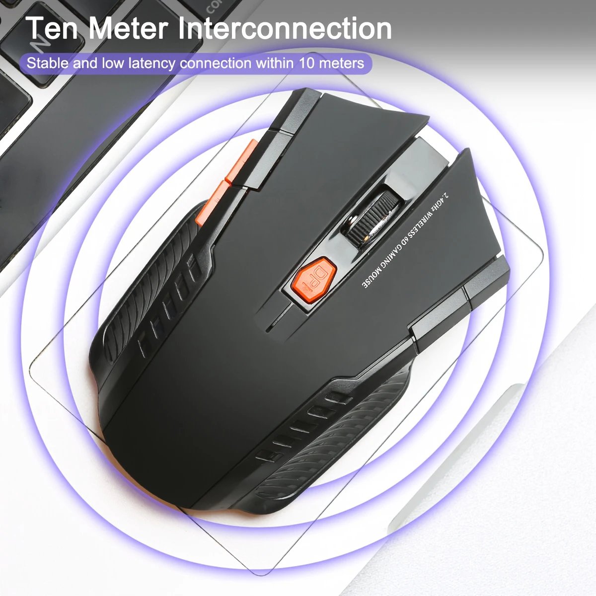 2.4G Wireless Mouse for Laptop Gamer Ergonomic Computer Mouse Wireless with USB Receiver 1600DPI 6 Buttons Portable Optical Mice 2.4G Wireless Mouse for Laptop Gamer Ergonomic Computer Mouse Wireless with USB Receiver 1600DPI 6 Buttons Portable Optical Mice