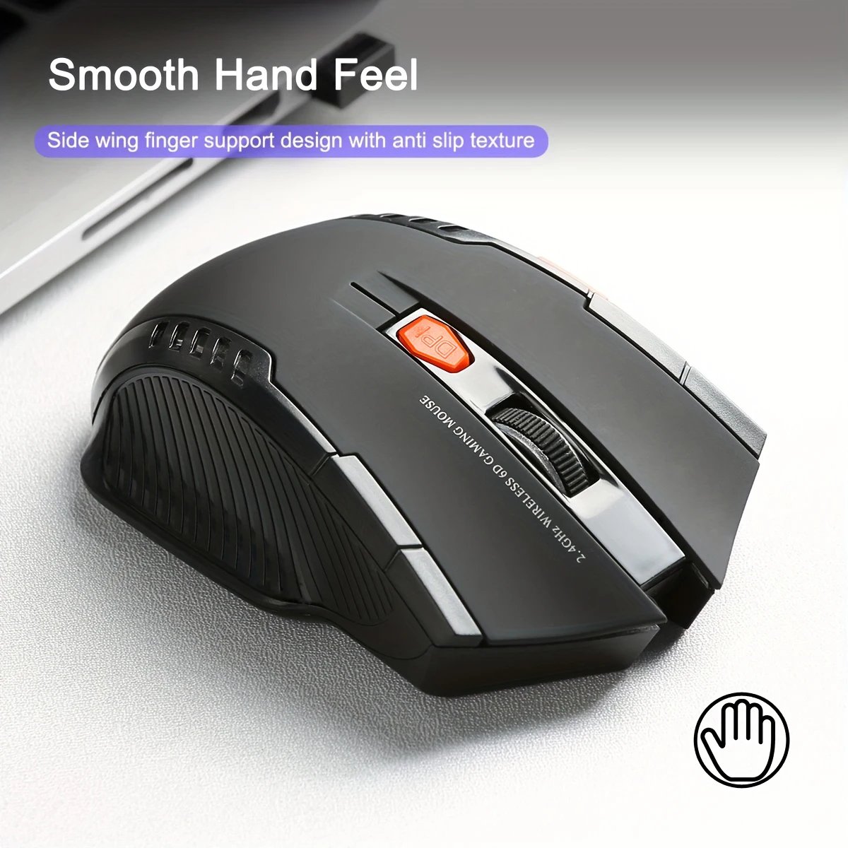 2.4G Wireless Mouse for Laptop Gamer Ergonomic Computer Mouse Wireless with USB Receiver 1600DPI 6 Buttons Portable Optical Mice 2.4G Wireless Mouse for Laptop Gamer Ergonomic Computer Mouse Wireless with USB Receiver 1600DPI 6 Buttons Portable Optical Mice