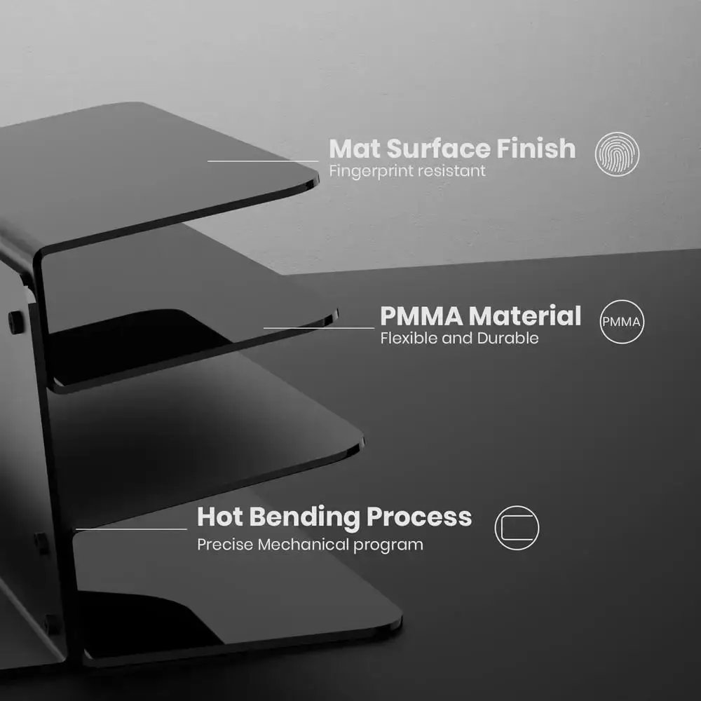 Multifunctional Desktop Acrylic Tablet Holder for Computer Keyboard and Mouse Storage Suitable for Ipad Macbook Laptop Computers
