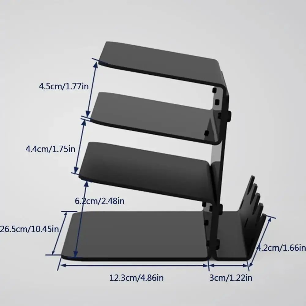 Multifunctional Desktop Acrylic Tablet Holder for Computer Keyboard and Mouse Storage Suitable for Ipad Macbook Laptop Computers