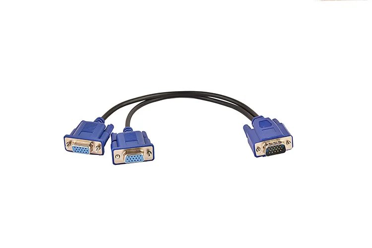 Vga One To Two Wire 3 6 Computer Split Screen Cable VGA One Drag Two Monitor Video HD Cable 1 To 2