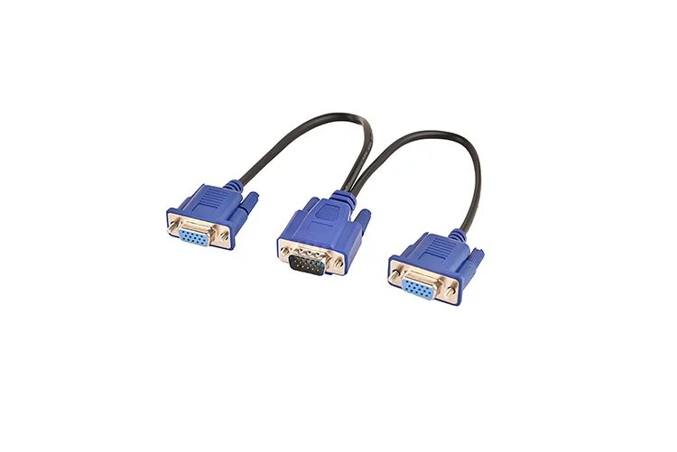 Vga One To Two Wire 3 6 Computer Split Screen Cable VGA One Drag Two Monitor Video HD Cable 1 To 2
