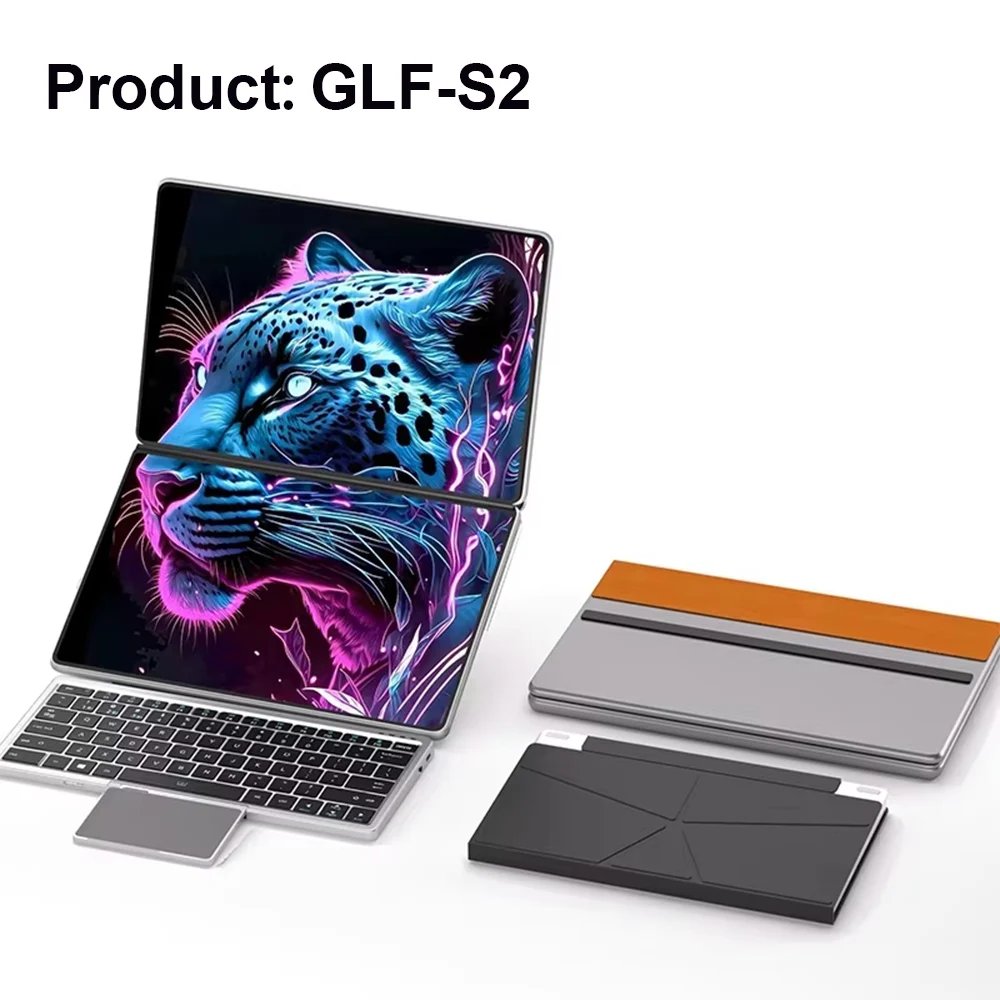 GLF-S2 10.9+10.95 Inch Dual Screen Laptop Intel i3 1215U N100 Touchscreen Notebook WIFI 6 180° flip Win11 Laptop Tablet Computer - Image 2