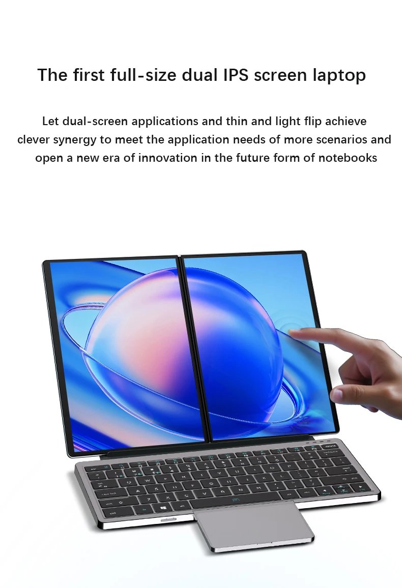 GLF-S2 10.9+10.95 Inch Dual Screen Laptop Intel i3 1215U N100 Touchscreen Notebook WIFI 6 180° flip Win11 Laptop Tablet Computer GLF-S2 10.9+10.95 Inch Dual Screen Laptop Intel i3 1215U N100 Touchscreen Notebook WIFI 6 180° flip Win11 Laptop Tablet Computer