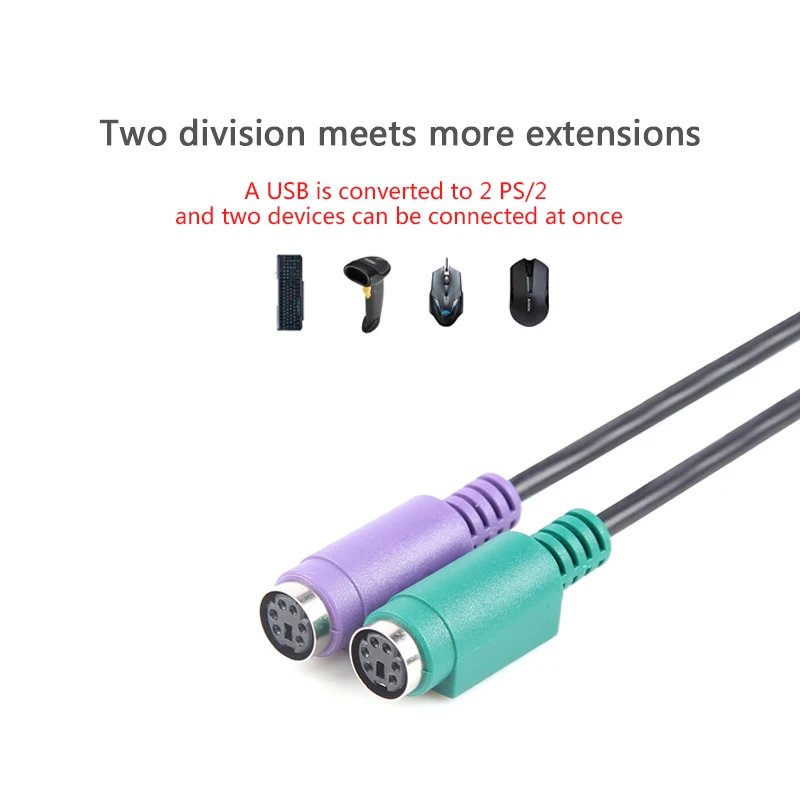 Usb Male to PS2 Female Adapter Cable Converter PS2 Keyboard Mouse Interface Cable Adapter Computer Accessories Usb Male to PS2 Female Adapter Cable Converter PS2 Keyboard Mouse Interface Cable Adapter Computer Accessories