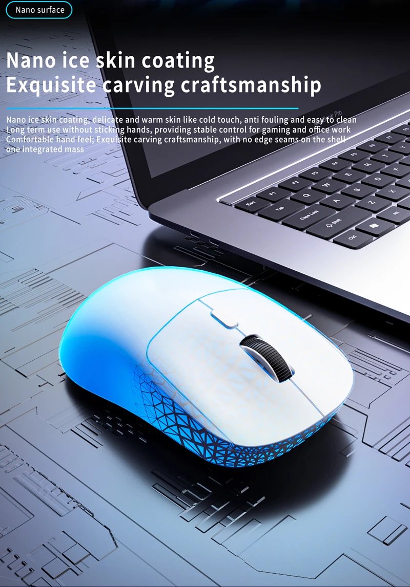 M348 Superlight Mouse Bluetooth 2.4G Wireless Gaming Mouse Flagship Chip Gaming Sensor 6 Adjustable DPI for Office Game M348 Superlight Mouse Bluetooth 2.4G Wireless Gaming Mouse Flagship Chip Gaming Sensor 6 Adjustable DPI for Office Game