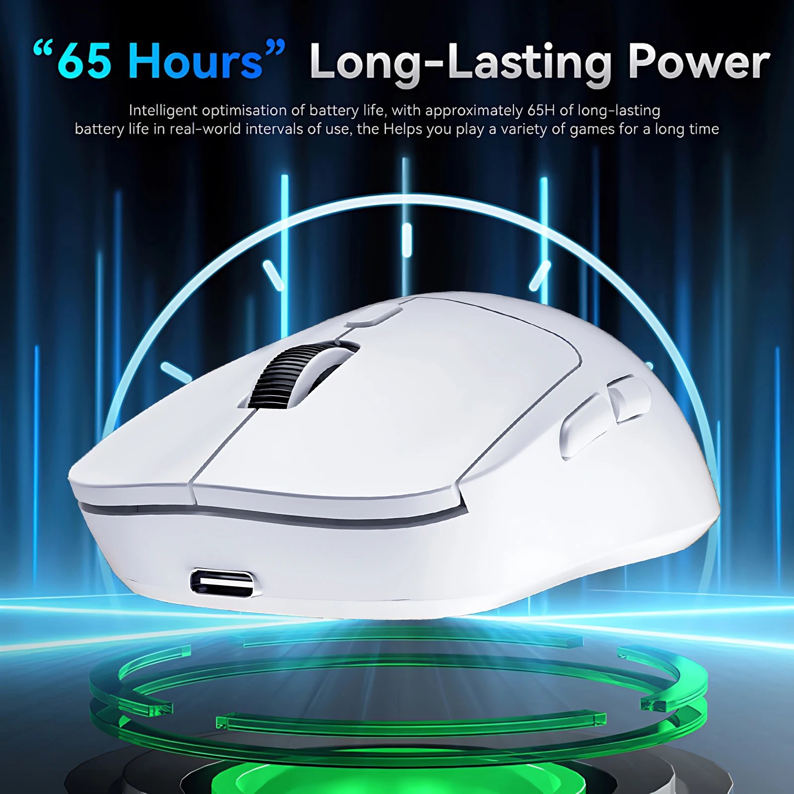 M348 Superlight Mouse Bluetooth 2.4G Wireless Gaming Mouse Flagship Chip Gaming Sensor 6 Adjustable DPI for Office Game - Image 5