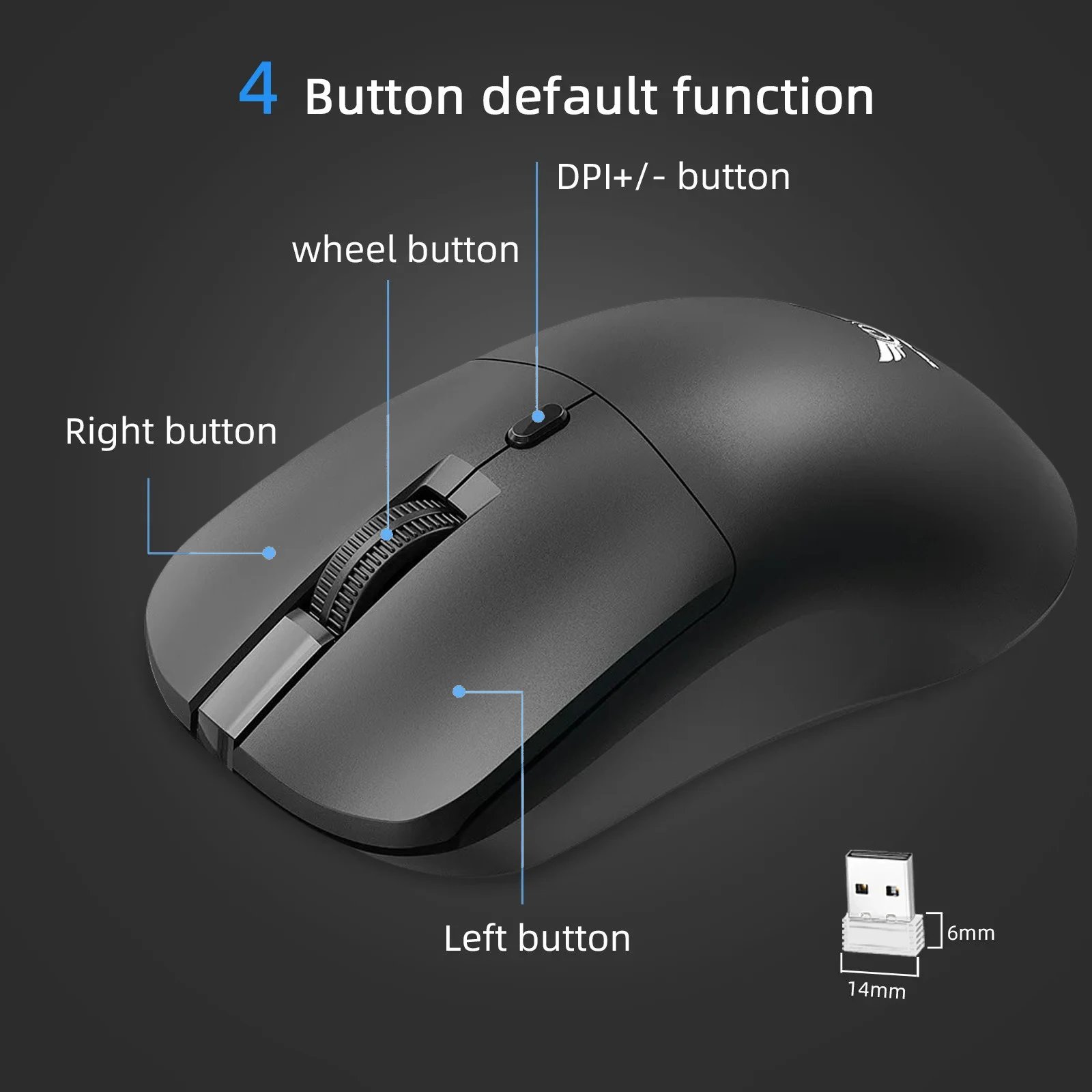 2.4G Wireless Mouse 3 Levels 1600 DPI Gaming Mouse Office Optical Mouse Ergonomic Mouse Mice for PC Computer Laptop Macbook 2.4G Wireless Mouse 3 Levels 1600 DPI Gaming Mouse Office Optical Mouse Ergonomic Mouse Mice for PC Computer Laptop Macbook
