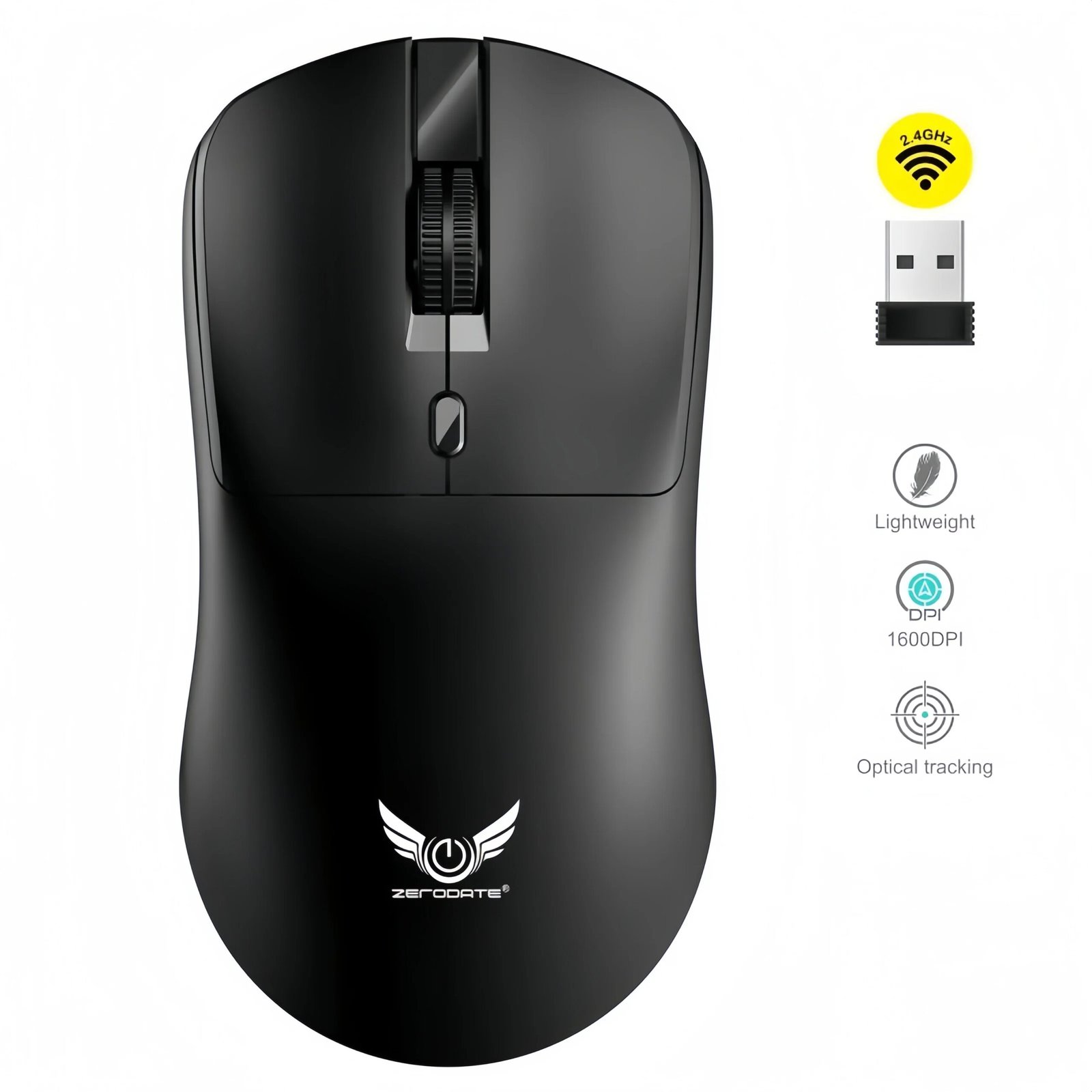 2.4G Wireless Mouse 3 Levels 1600 DPI Gaming Mouse Office Optical Mouse Ergonomic Mouse Mice for PC Computer Laptop Macbook 2.4G Wireless Mouse 3 Levels 1600 DPI Gaming Mouse Office Optical Mouse Ergonomic Mouse Mice for PC Computer Laptop Macbook