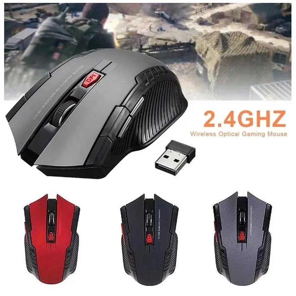 2.4GHz Wireless Mouse Optical Mice with USB Receiver Gamer 1600DPI 6 Buttons Mouse For Computer PC Laptop Accessories 2.4GHz Wireless Mouse Optical Mice with USB Receiver Gamer 1600DPI 6 Buttons Mouse For Computer PC Laptop Accessories