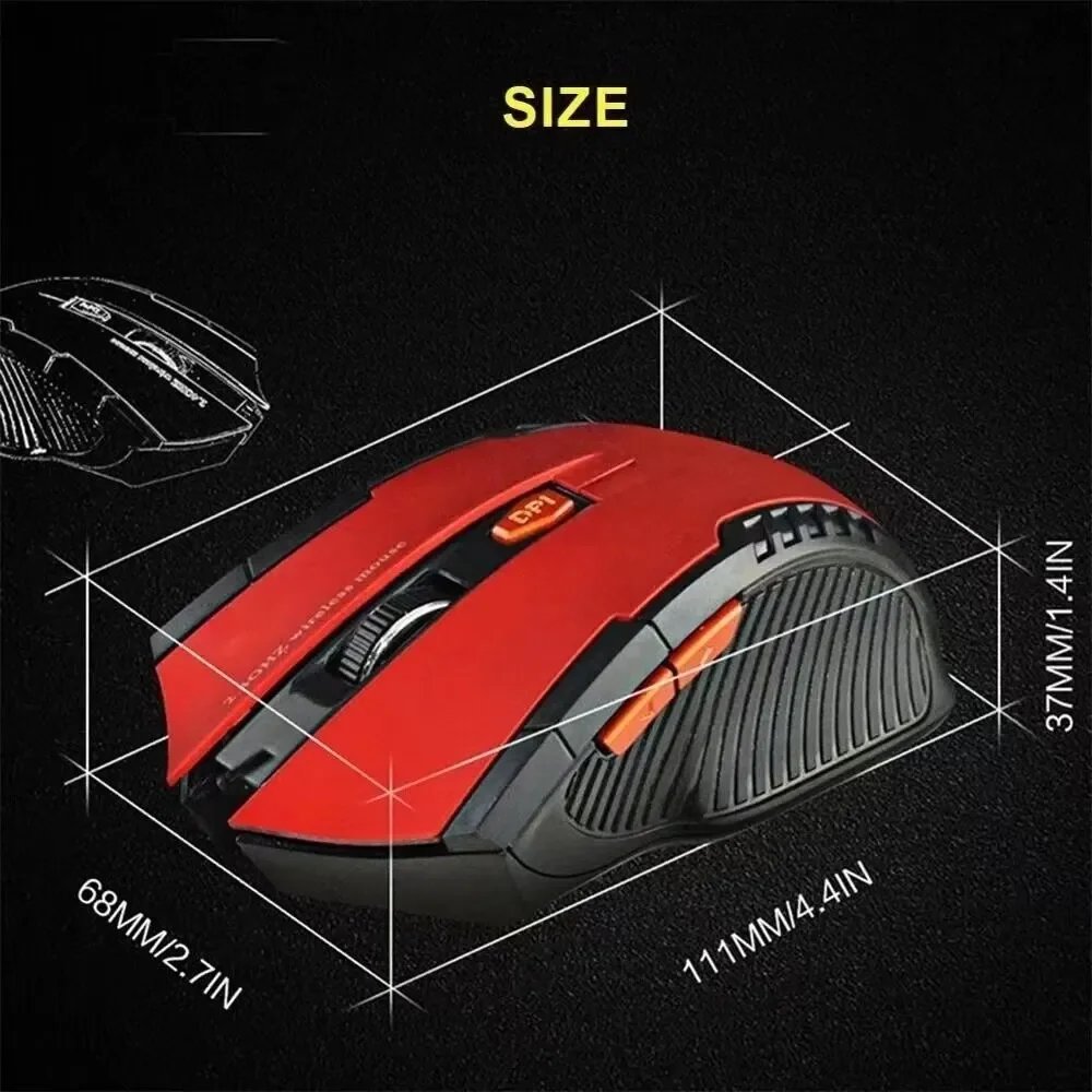 2.4GHz Wireless Mouse Optical Mice with USB Receiver Gamer 1600DPI 6 Buttons Mouse For Computer PC Laptop Accessories 2.4GHz Wireless Mouse Optical Mice with USB Receiver Gamer 1600DPI 6 Buttons Mouse For Computer PC Laptop Accessories