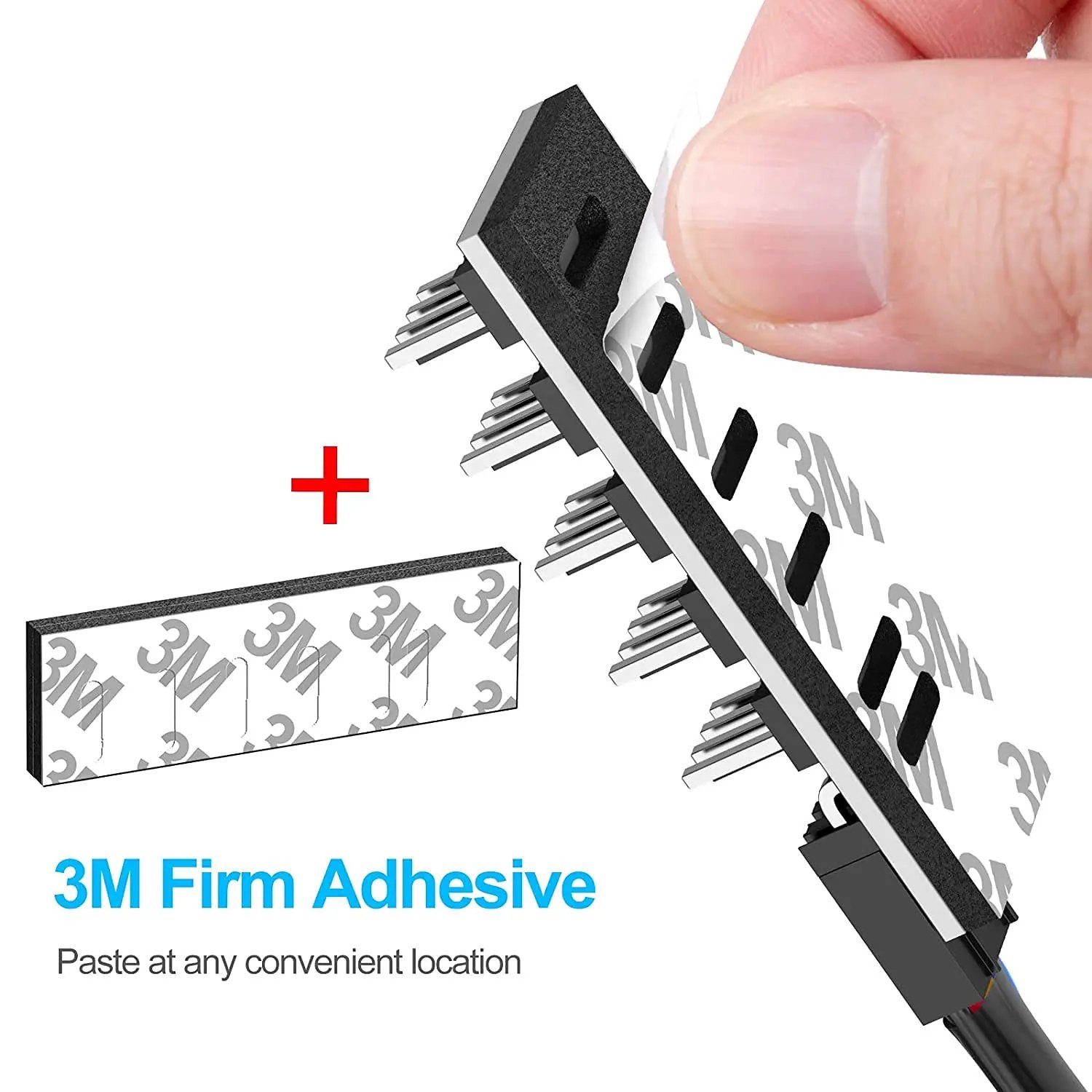 1 to 5 Way PWM Fan Hub PC CPU Cooling 4 PIN/3PIN Fan Power Cable Hub Splitter Adapter Desktop Computer Cooler Case Fans - Image 4