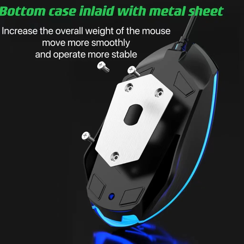 Wired Keyboard And Mouse Set Usb Luminous Mechanical Keyboard And Mouse Set For PC Laptop Computer Game Office Wired Keyboard And Mouse Set Usb Luminous Mechanical Keyboard And Mouse Set For PC Laptop Computer Game Office