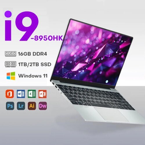  Windows 11 Pro core i9 8950hk Portable laptops 16G DDR4 1TB SSD Office Study laptop 1920*1080 Notebook computer Office laptop