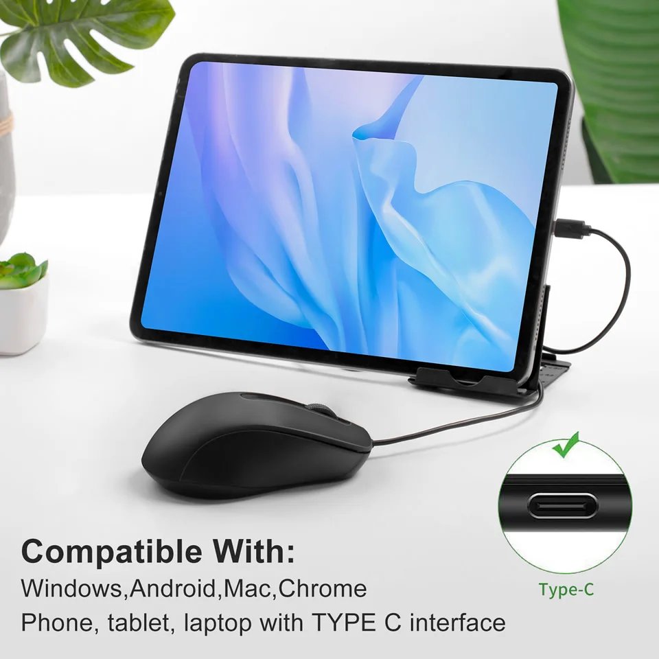HKXA 3D Type C Wired Mouse Gaming Mouse Silent Ergonomics Optical Mouse 1000 DPI Computer Mouse Gamer for PC/Laptop/Desktop HKXA 3D Type C Wired Mouse Gaming Mouse Silent Ergonomics Optical Mouse 1000 DPI Computer Mouse Gamer for PC/Laptop/Desktop