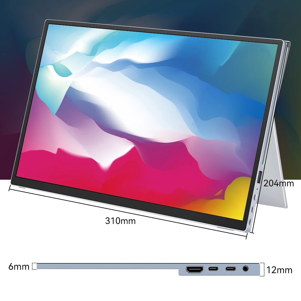 Portable Monitor Touchscreen 14 Inch 1920X1200P Ultra-Slim HDR FHD IPS Travel Display with case and Speakers Portable Monitor Touchscreen 14 Inch 1920X1200P Ultra-Slim HDR FHD IPS Travel Display with case and Speakers