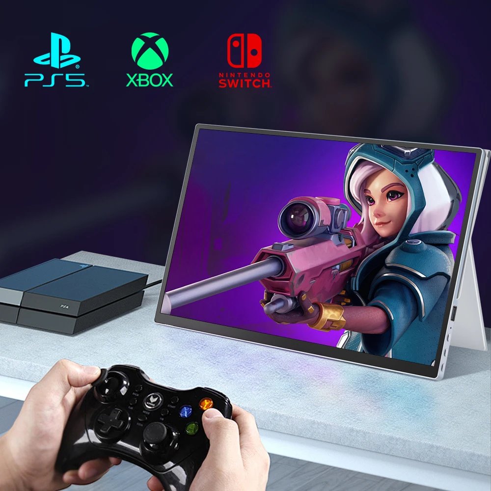 Portable Monitor Touchscreen 14 Inch 1920X1200P Ultra-Slim HDR FHD IPS Travel Display with case and Speakers Portable Monitor Touchscreen 14 Inch 1920X1200P Ultra-Slim HDR FHD IPS Travel Display with case and Speakers
