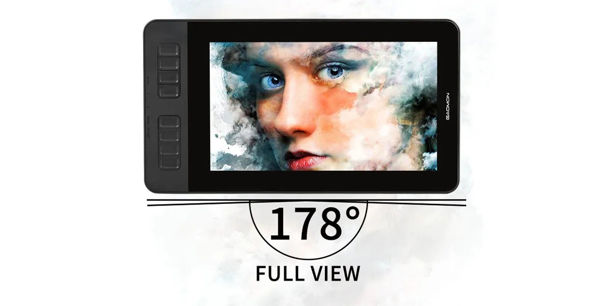 GAOMON PD1161 IPS HD Graphics Drawing Display Digital Tablet Monitor With 8 Shortcut Keys & 8192 Levels Battery-Free Pen