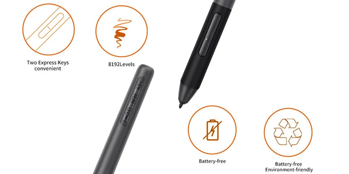 GAOMON PD1161 IPS HD Graphics Drawing Display Digital Tablet Monitor With 8 Shortcut Keys & 8192 Levels Battery-Free Pen