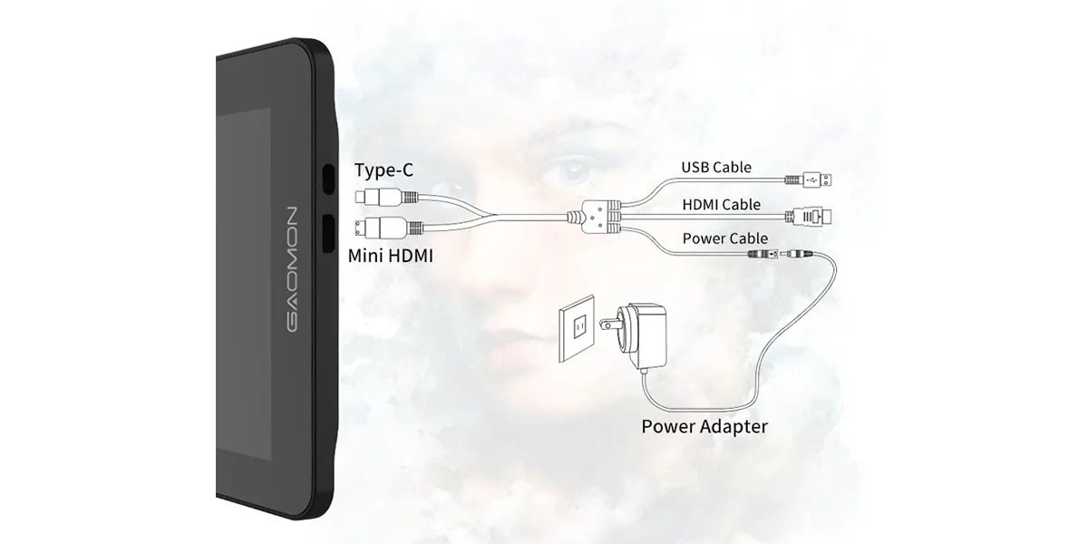 GAOMON PD1161 IPS HD Graphics Drawing Display Digital Tablet Monitor With 8 Shortcut Keys & 8192 Levels Battery-Free Pen