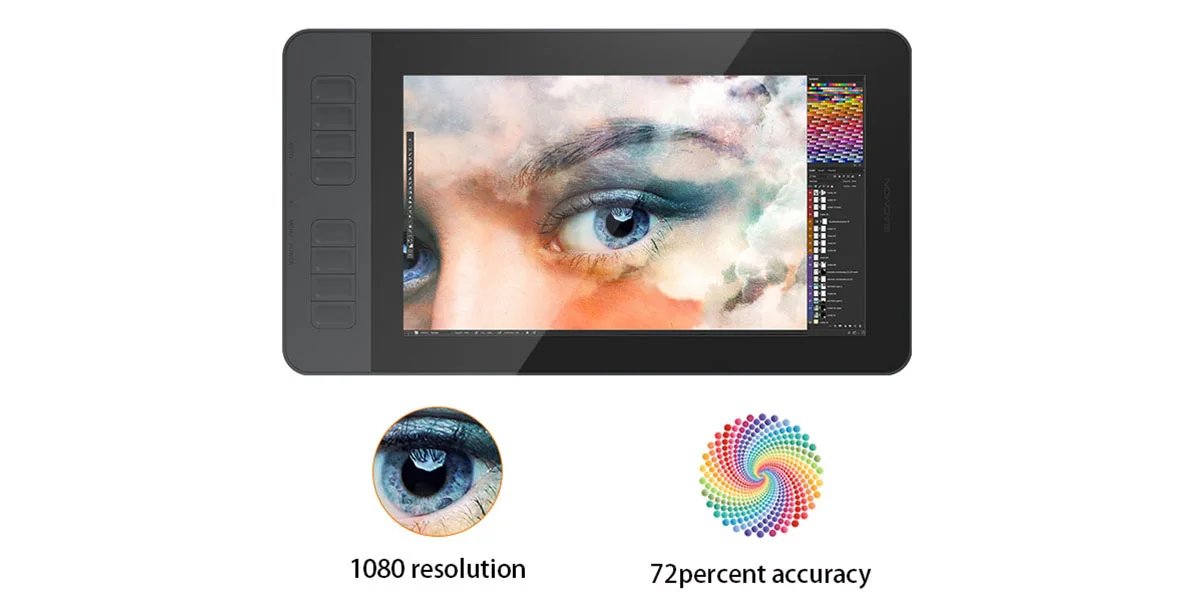 GAOMON PD1161 IPS HD Graphics Drawing Display Digital Tablet Monitor With 8 Shortcut Keys & 8192 Levels Battery-Free Pen