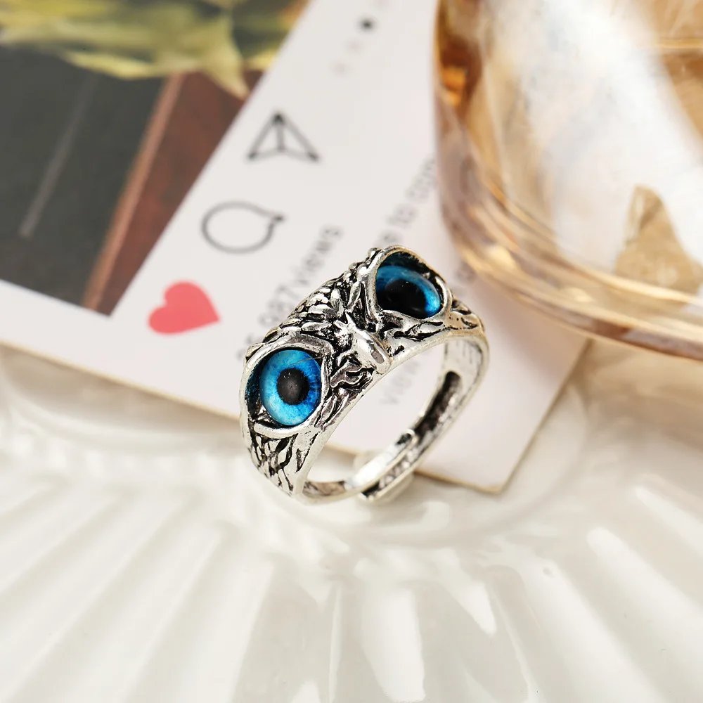Fashion Charm Vintage Owl Ring for Men Women Cute Animals Owl Youth Gothic Rings Jewelry Accessories Gifts Fashion Charm Vintage Owl Ring for Men Women Cute Animals Owl Youth Gothic Rings Jewelry Accessories Gifts