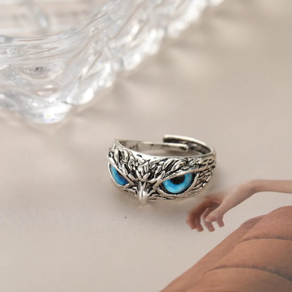 Fashion Charm Vintage Owl Ring for Men Women Cute Animals Owl Youth Gothic Rings Jewelry Accessories Gifts Fashion Charm Vintage Owl Ring for Men Women Cute Animals Owl Youth Gothic Rings Jewelry Accessories Gifts