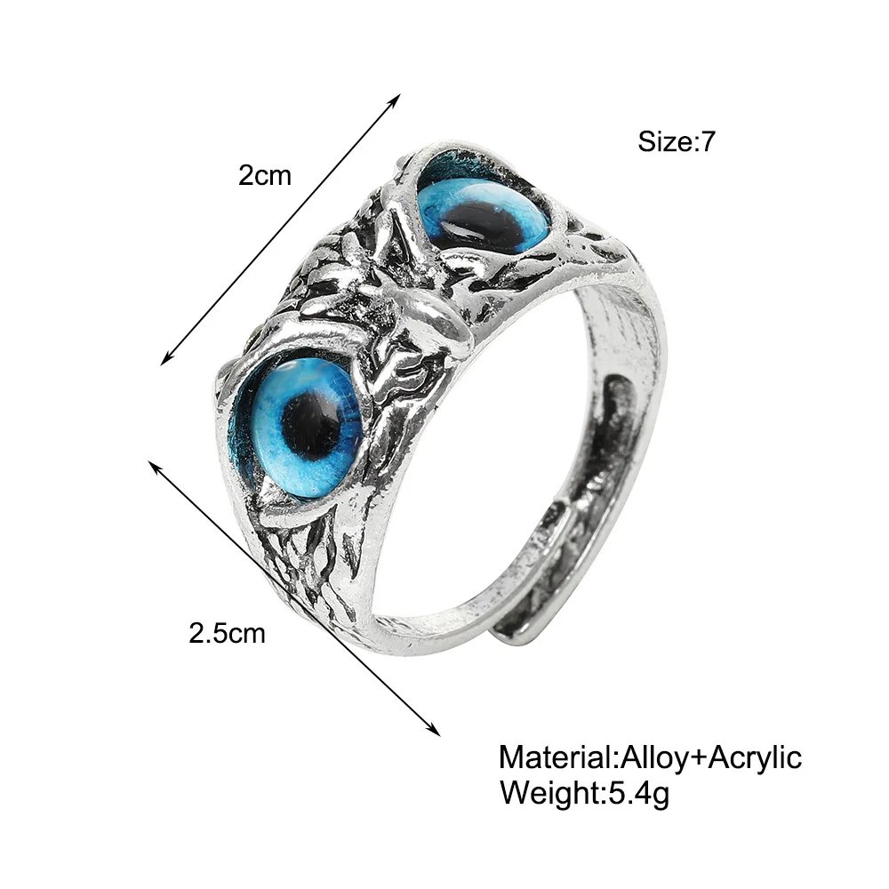Fashion Charm Vintage Owl Ring for Men Women Cute Animals Owl Youth Gothic Rings Jewelry Accessories Gifts Fashion Charm Vintage Owl Ring for Men Women Cute Animals Owl Youth Gothic Rings Jewelry Accessories Gifts