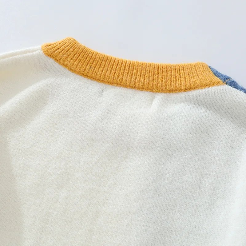 2025 Fall Winter Warm Men Sweaters Korean Style Patchwork Pullovers Round Neck Knitted Sweater Men Women Fashion Knitwear 2025 Fall Winter Warm Men Sweaters Korean Style Patchwork Pullovers Round Neck Knitted Sweater Men Women Fashion Knitwear