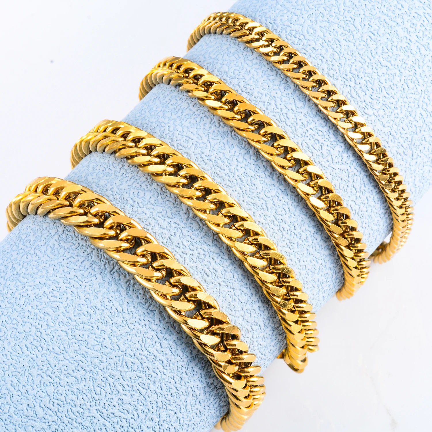 Men‘s Fashion Hiphop Cuban Chain Men Bracelet Stainless Steel 4.8/5.8/6.6/9.2mm Width Bracelets Figaro Link Chain Boy Jewelry - Image 2