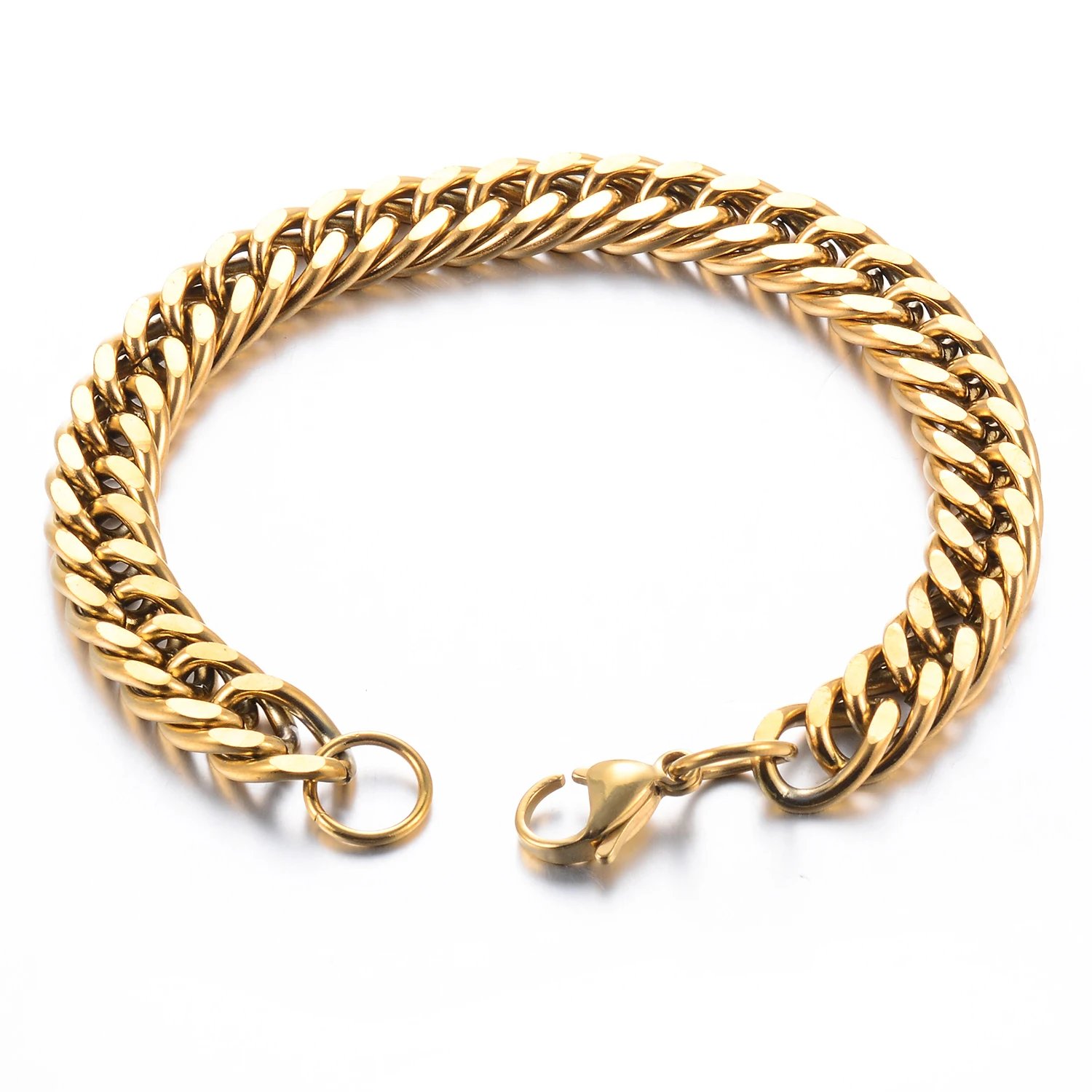 Men‘s Fashion Hiphop Cuban Chain Men Bracelet Stainless Steel 4.8/5.8/6.6/9.2mm Width Bracelets Figaro Link Chain Boy Jewelry - Image 3