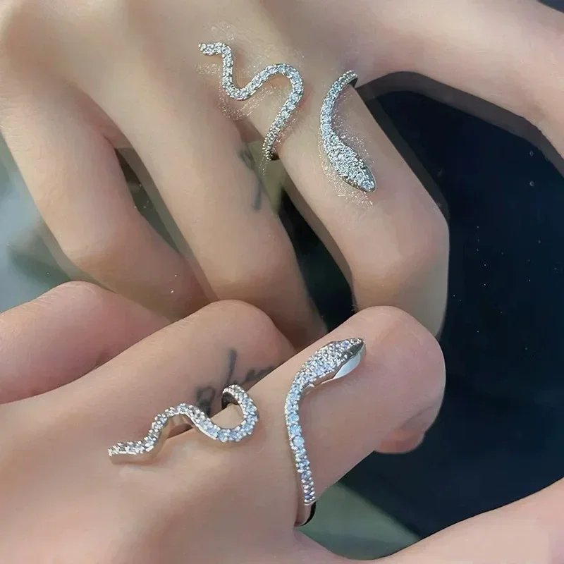 Women Gothic Open Snake Ring Adjustable Animal Rings Reptile Fashion Punk Personality Jewelry Accessories Jewellery Tentacles - Image 5