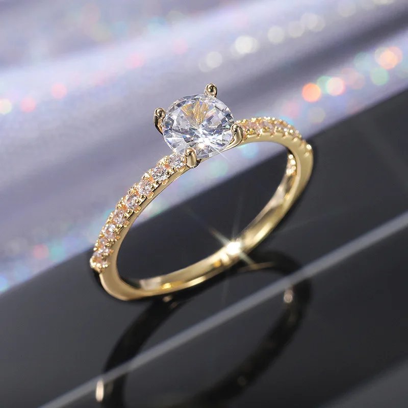 925 Sterling Silver Wedding Engagement Ring for Women Female Romantic Girlfriend Birthday Gift Fashion Crystal Zircon Jewelry 925 Sterling Silver Wedding Engagement Ring for Women Female Romantic Girlfriend Birthday Gift Fashion Crystal Zircon Jewelry