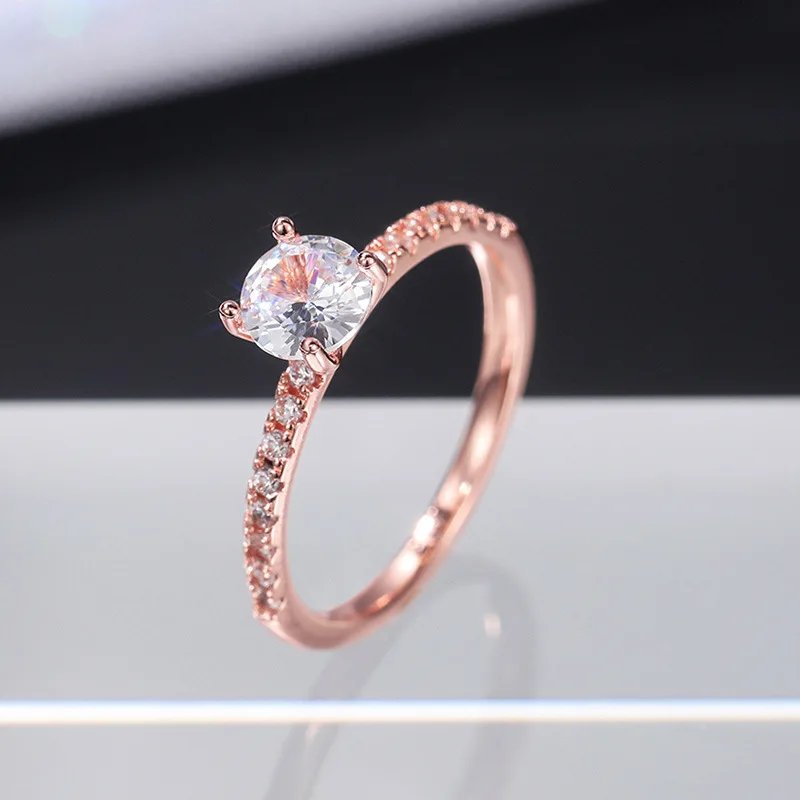 925 Sterling Silver Wedding Engagement Ring for Women Female Romantic Girlfriend Birthday Gift Fashion Crystal Zircon Jewelry 925 Sterling Silver Wedding Engagement Ring for Women Female Romantic Girlfriend Birthday Gift Fashion Crystal Zircon Jewelry