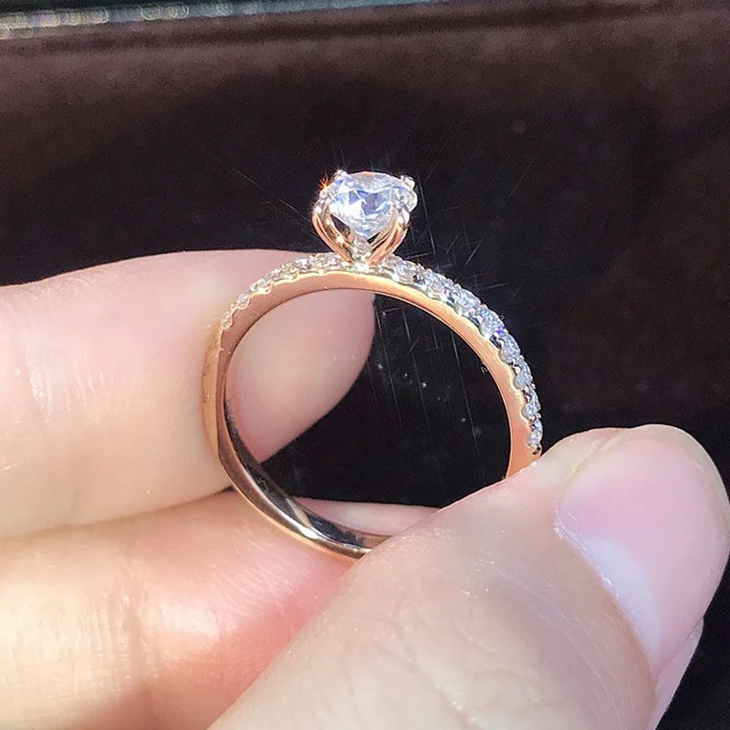 925 Sterling Silver Wedding Engagement Ring for Women Female Romantic Girlfriend Birthday Gift Fashion Crystal Zircon Jewelry 925 Sterling Silver Wedding Engagement Ring for Women Female Romantic Girlfriend Birthday Gift Fashion Crystal Zircon Jewelry