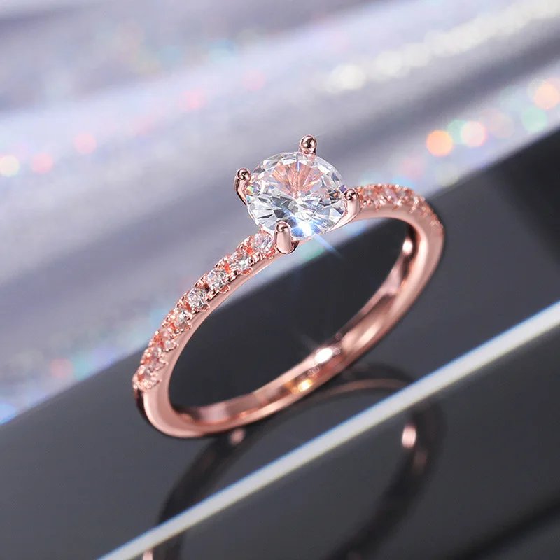 925 Sterling Silver Wedding Engagement Ring for Women Female Romantic Girlfriend Birthday Gift Fashion Crystal Zircon Jewelry 925 Sterling Silver Wedding Engagement Ring for Women Female Romantic Girlfriend Birthday Gift Fashion Crystal Zircon Jewelry