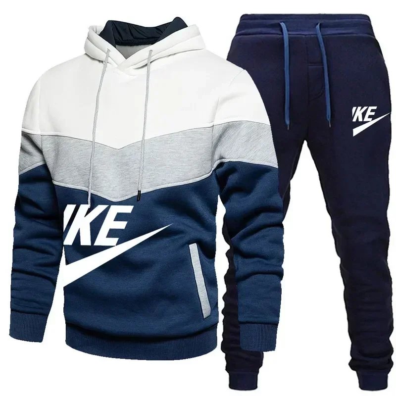 Men's high-quality casual sportswear set 2025 New Spring and autumn set Round neck fashion sweatshirt + sport pants - Image 5