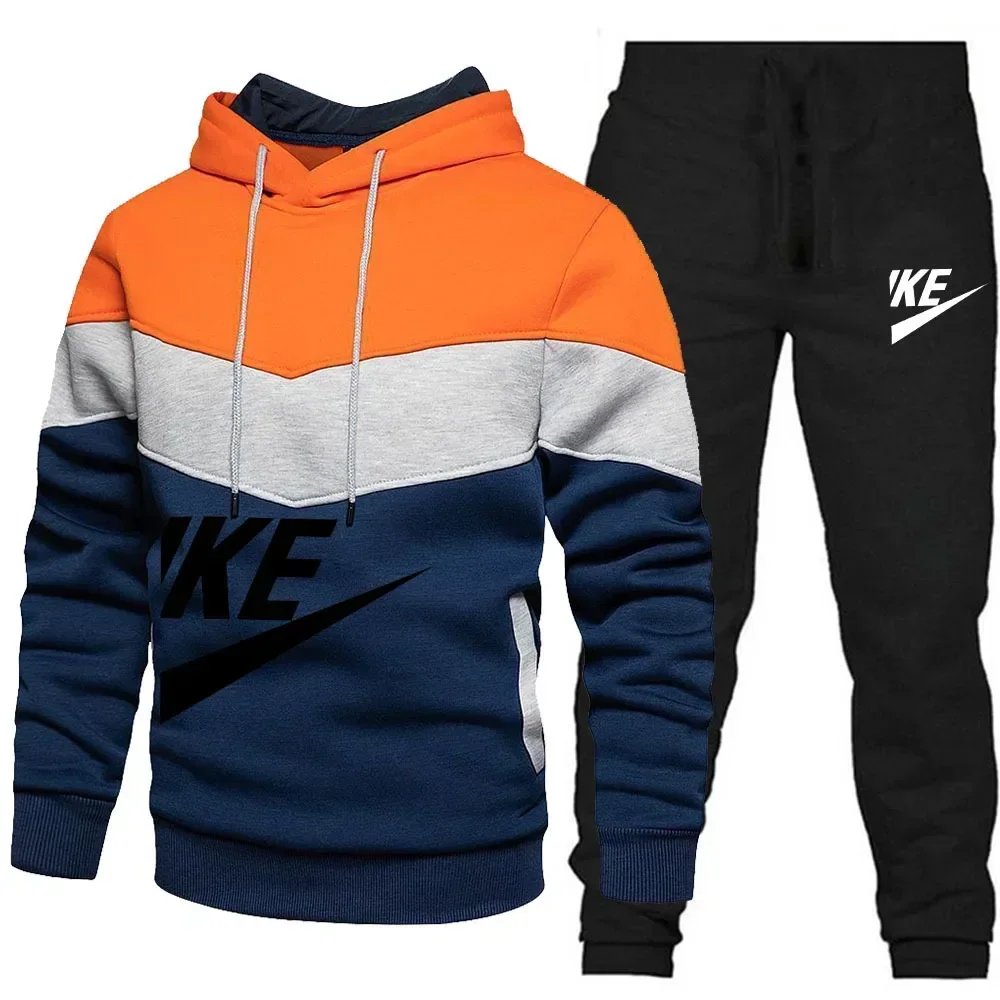Men's high-quality casual sportswear set 2025 New Spring and autumn set Round neck fashion sweatshirt + sport pants Men's high-quality casual sportswear set 2025 New Spring and autumn set Round neck fashion sweatshirt + sport pants