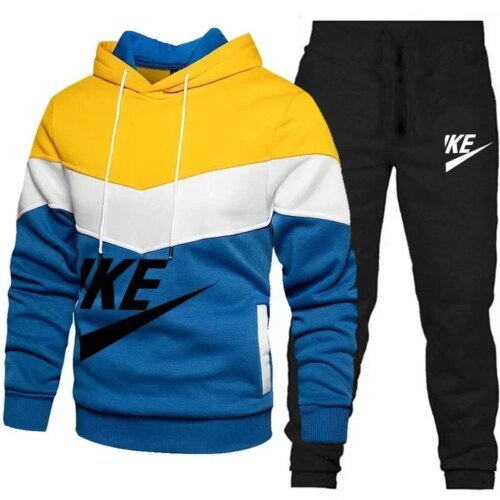 Men's high-quality casual sportswear set 2025 New Spring and autumn set Round neck fashion sweatshirt + sport pants