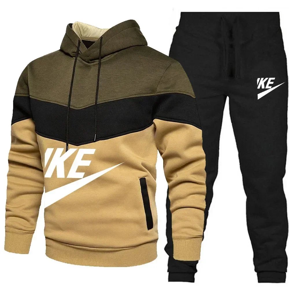 Men's high-quality casual sportswear set 2025 New Spring and autumn set Round neck fashion sweatshirt + sport pants Men's high-quality casual sportswear set 2025 New Spring and autumn set Round neck fashion sweatshirt + sport pants