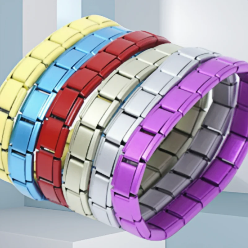 Italian Charm Link Stainless Steel Golden Bracelet for Woman Men DIY Making 9mm Bead Silver Color Retro Bangle Jewelry Wholesale Italian Charm Link Stainless Steel Golden Bracelet for Woman Men DIY Making 9mm Bead Silver Color Retro Bangle Jewelry Wholesale