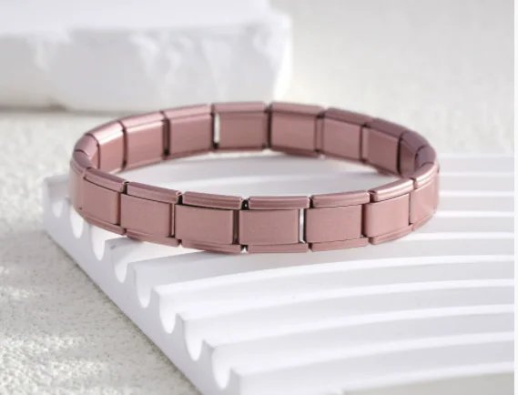 Italian Charm Link Stainless Steel Golden Bracelet for Woman Men DIY Making 9mm Bead Silver Color Retro Bangle Jewelry Wholesale Italian Charm Link Stainless Steel Golden Bracelet for Woman Men DIY Making 9mm Bead Silver Color Retro Bangle Jewelry Wholesale